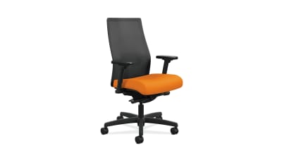 Studio TK Jima Highback 5-Legged Swivel Base Chair, Azalee