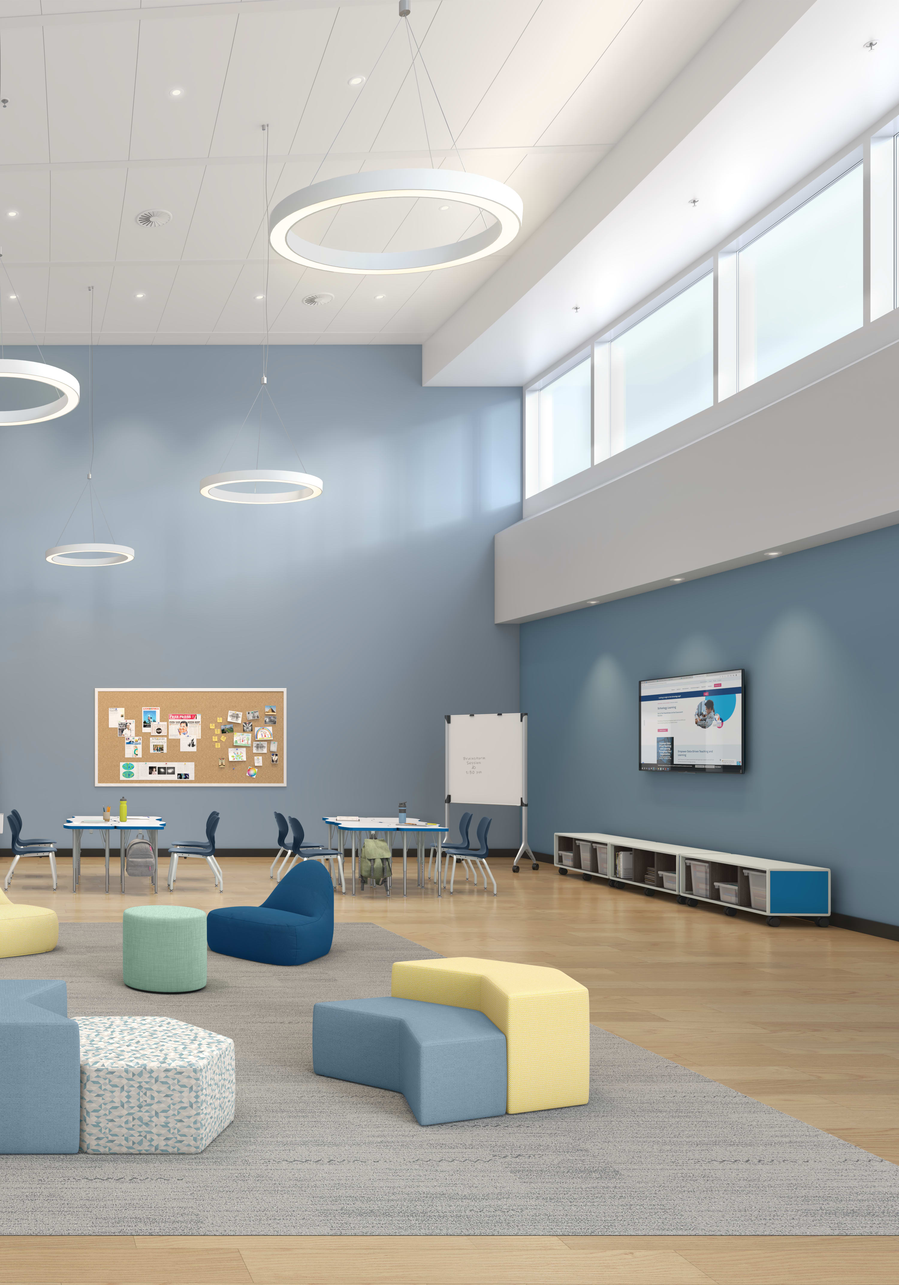 Tangram seating with Classifi storage