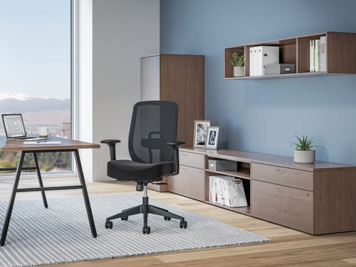 Altern mesh mid-back chair in private office.