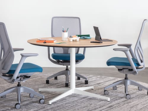 Flexion Seating, Preside round conference table, Sculpt Table