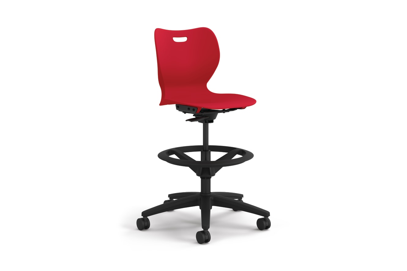 SmartLink Swivel Stool in Bullseye shell.