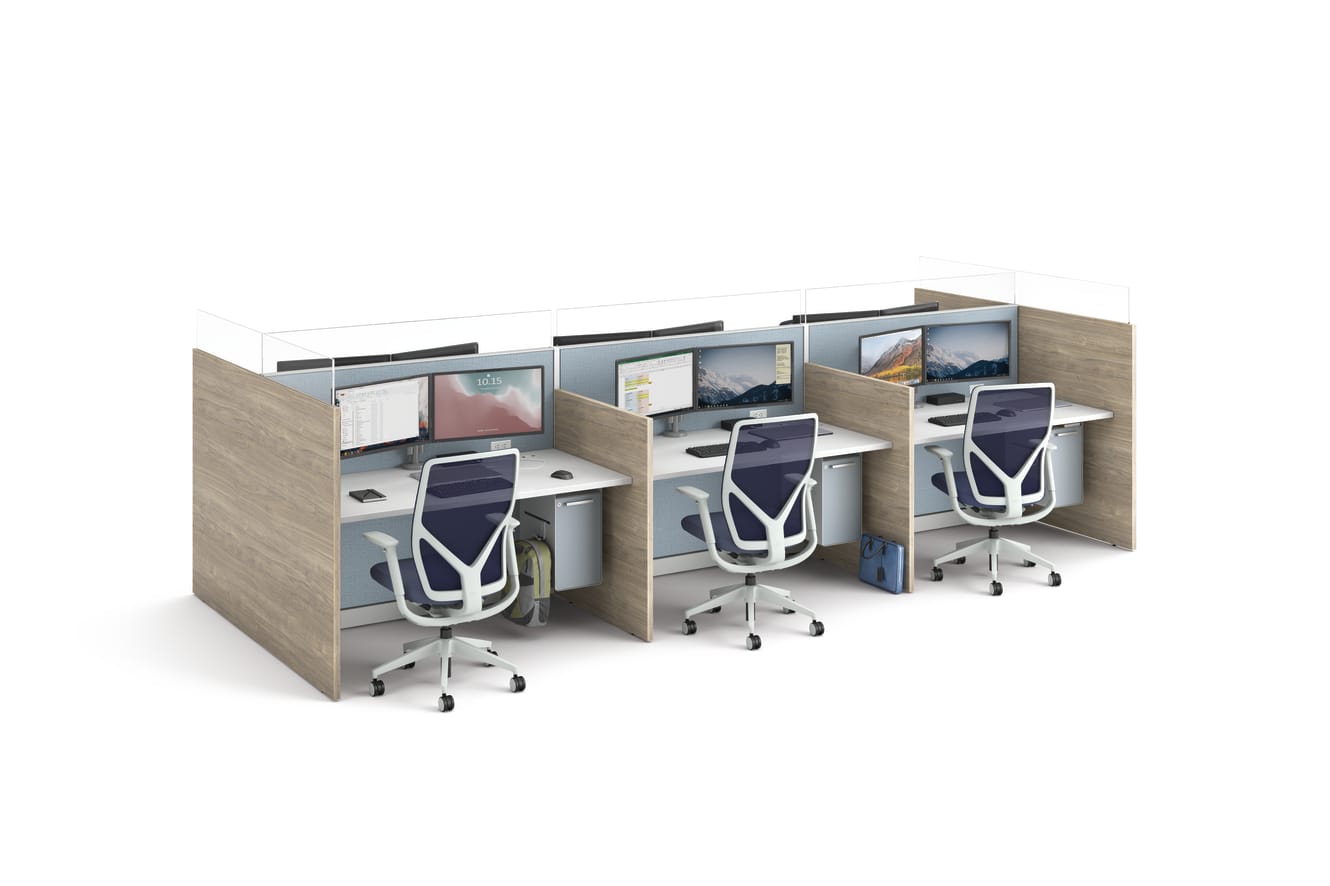 Abound touchdown station with Flexion seating