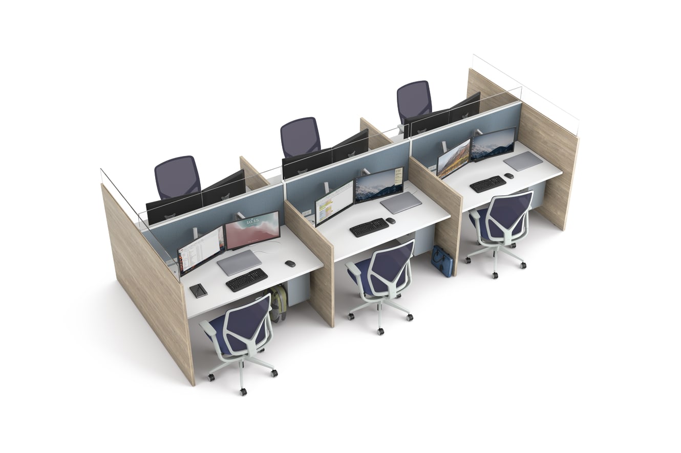 Abound touchdown station with Flexion seating