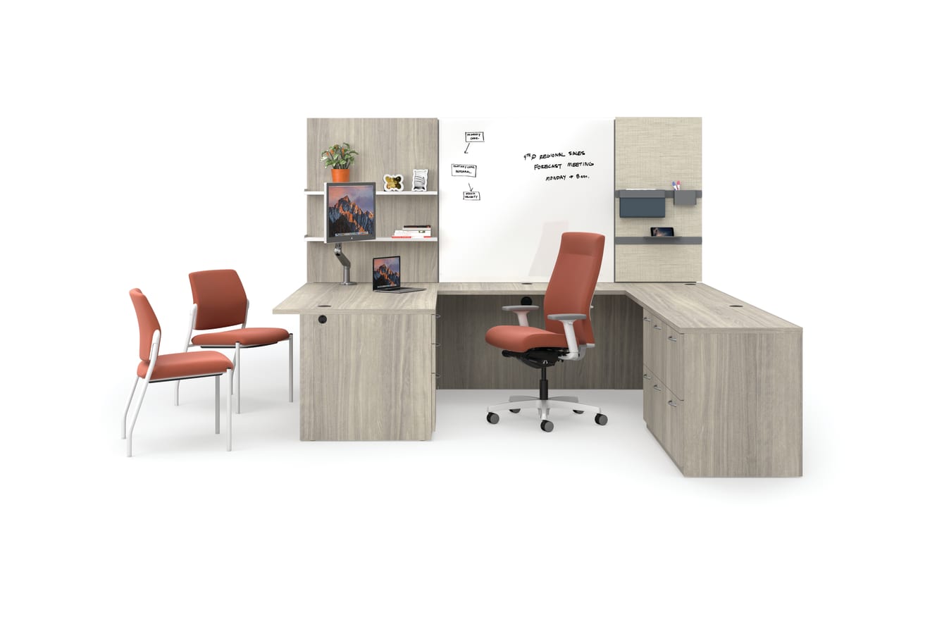 Concinnity private office with Workwall tiles and Ignition seating