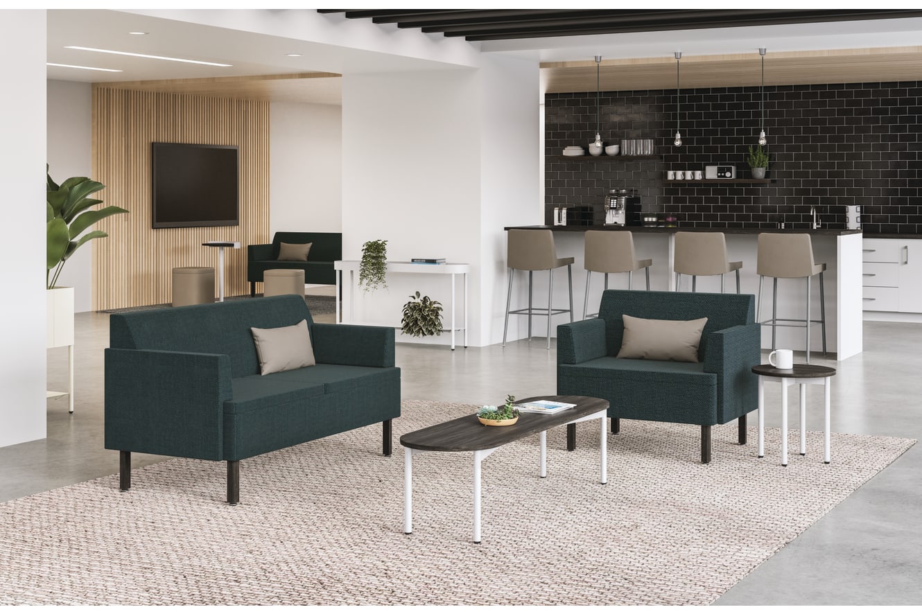 Astir and Flock seating with Sculpt Tables.