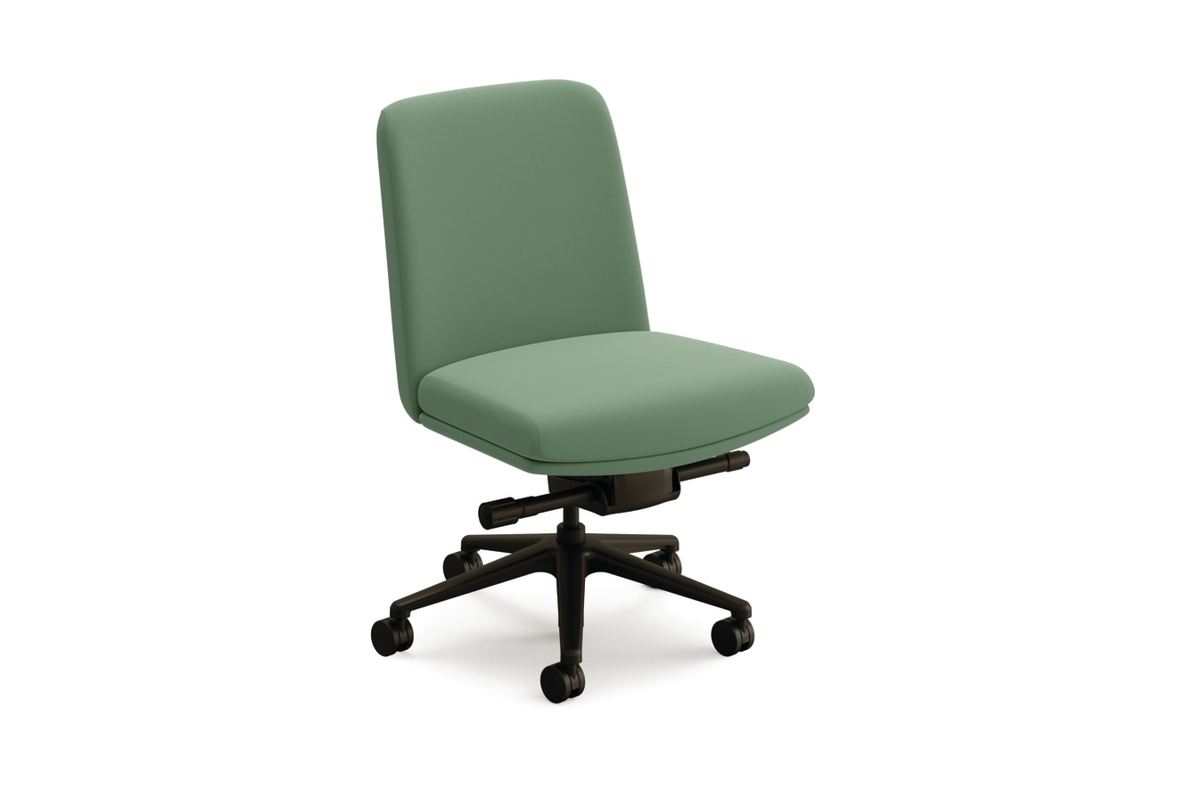 Mav Armless Mid-Back Chair with 5-Star Base