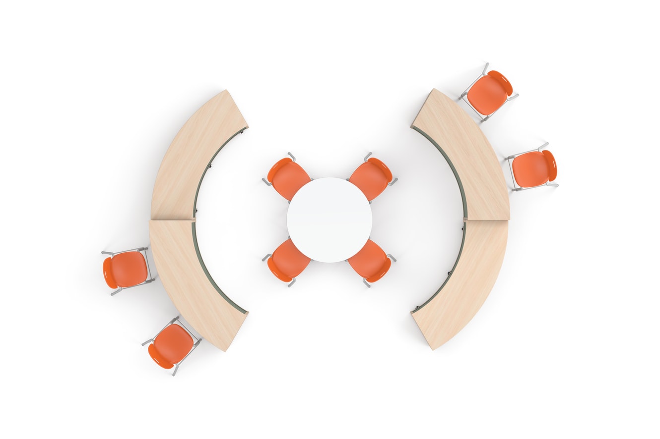 Storyline storage with SmartLink chairs and Build table.