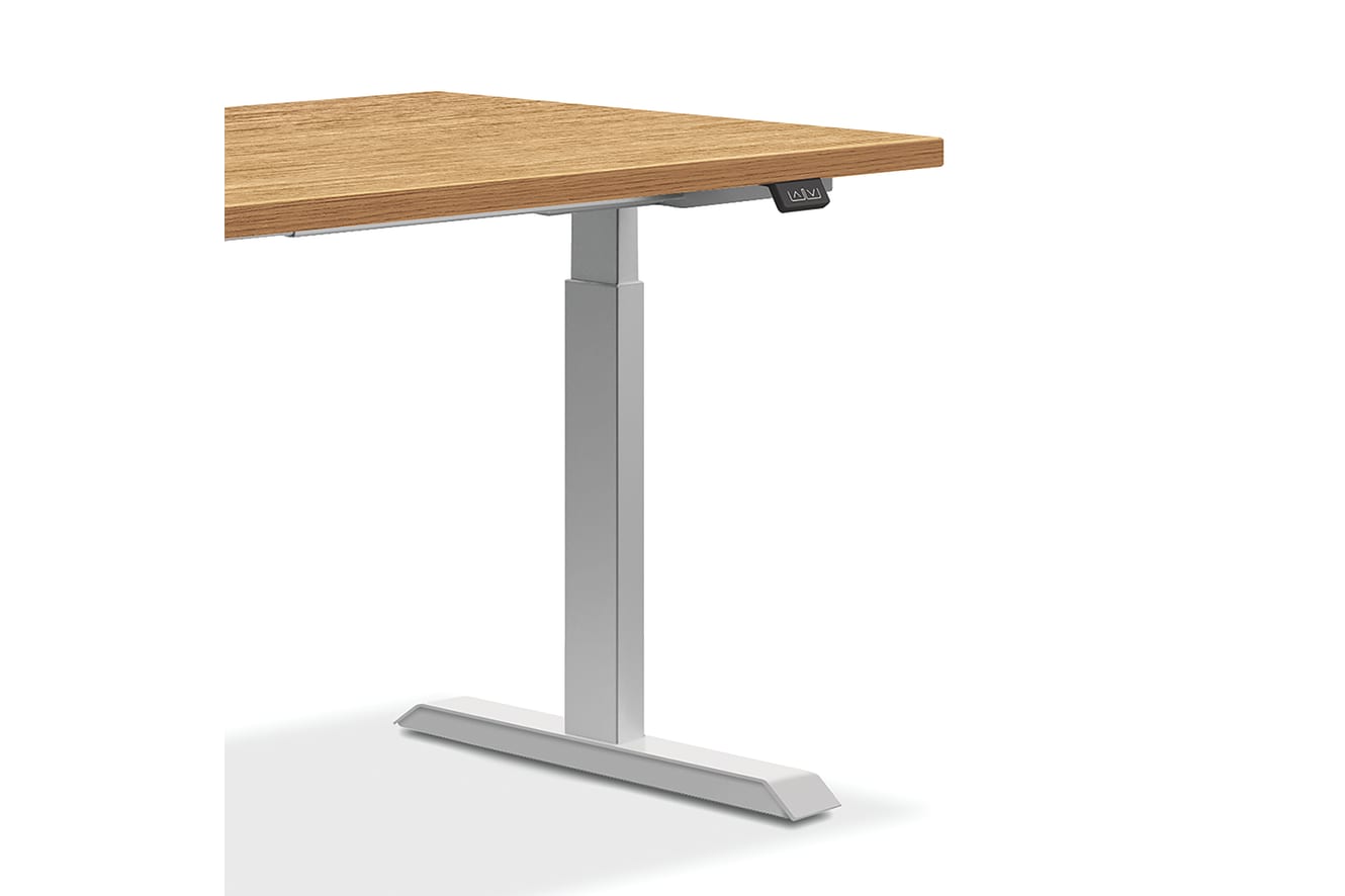 Coordinate height-adjustable base in Nickel