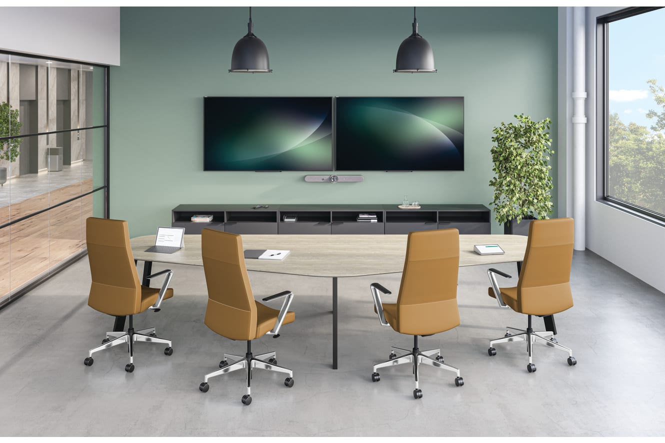 Preside Conference Table with Cofi Exectuive Chairs.