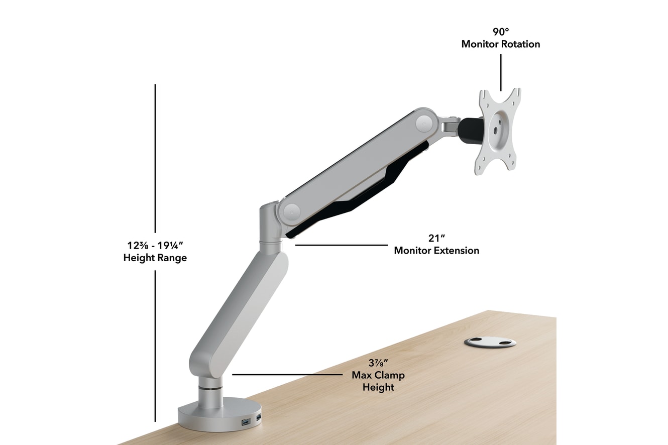 Single Monitor Arm with USB
