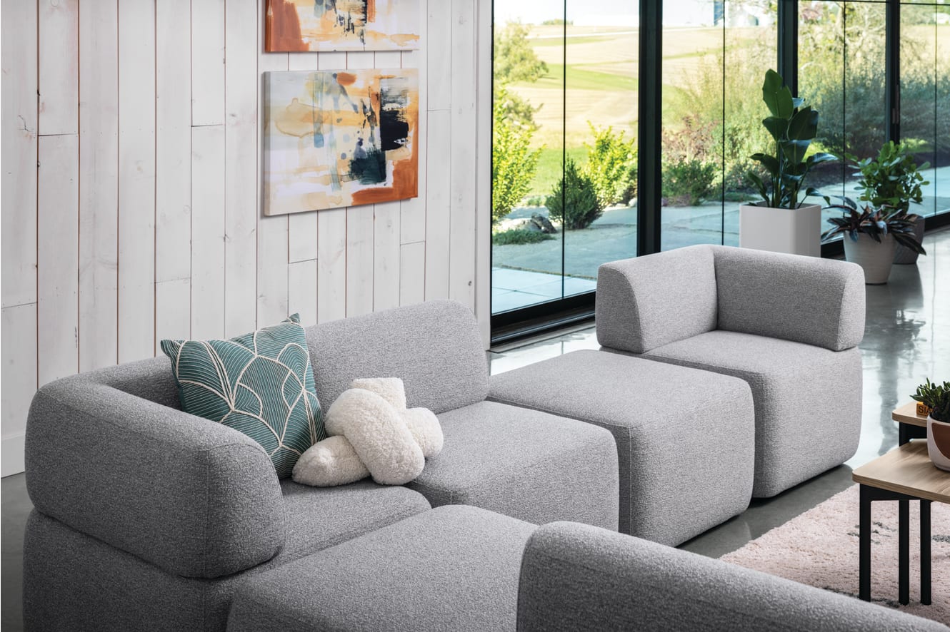 SoCo with Sculpt tables and planter