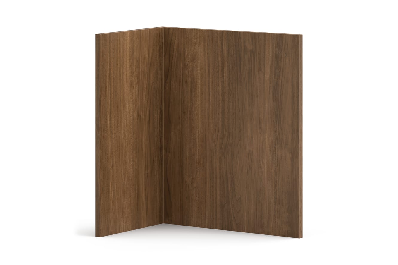 Laminate End Panel Support with Panel Bracket