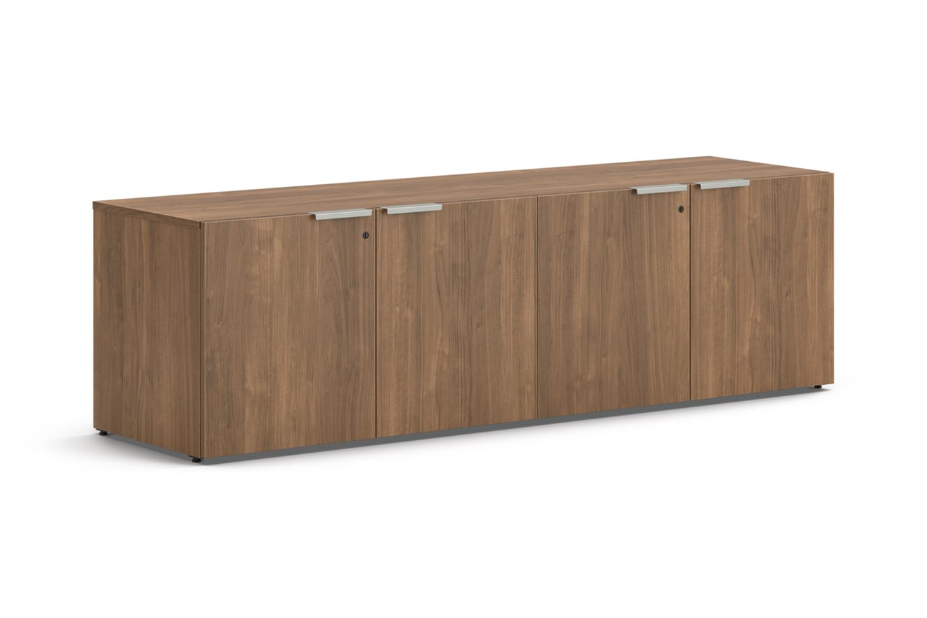 Low Credenza, 4 Storage Doors