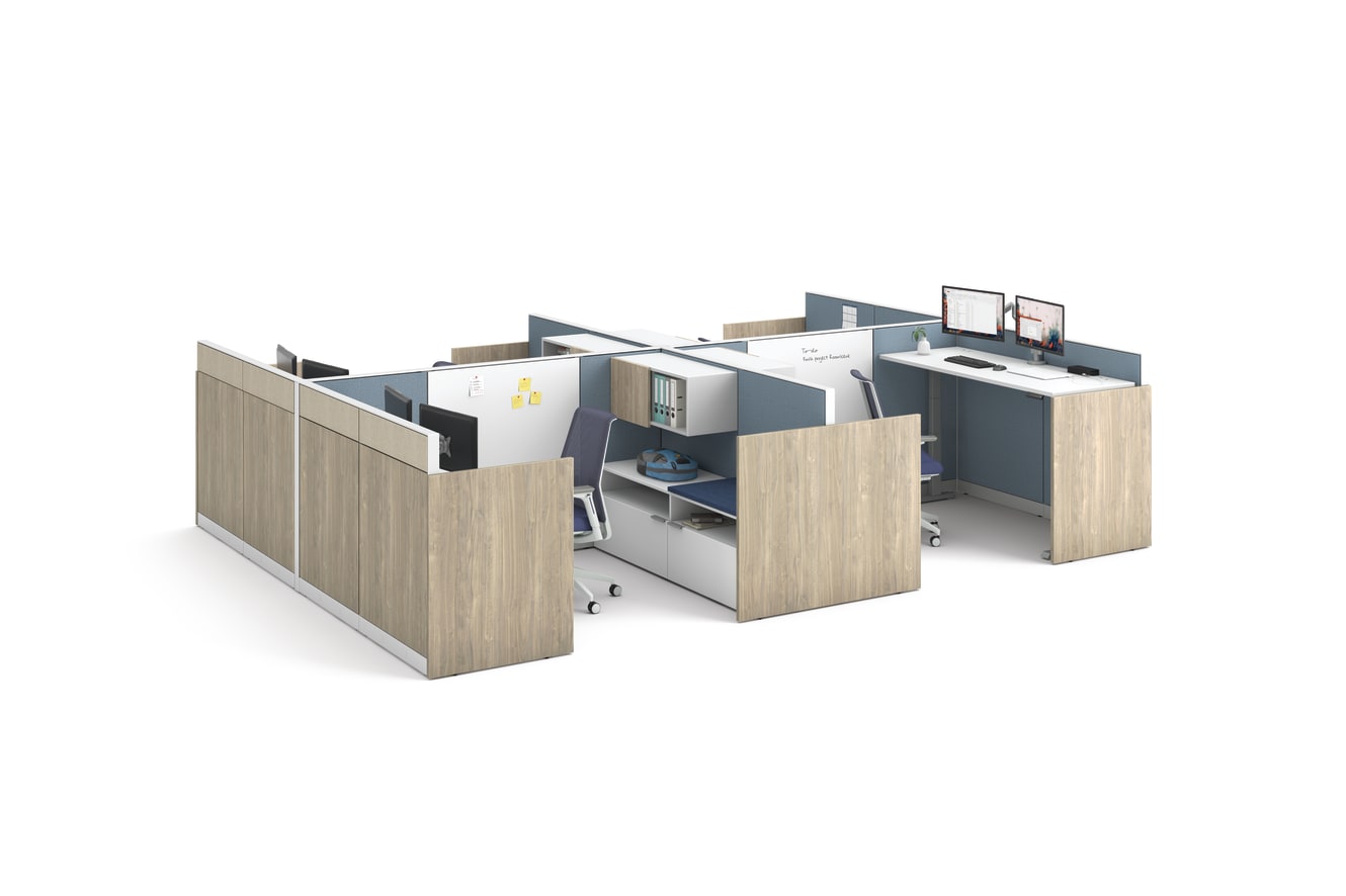 Abound workstation with Cipher seating