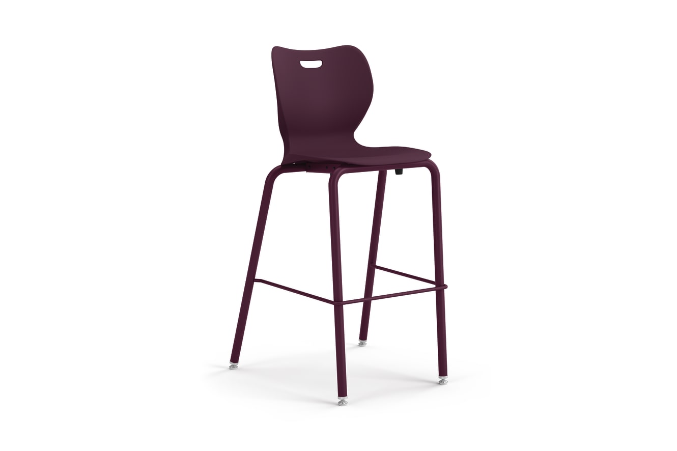 SmartLink Stool in Orchid Umber Shell and legs