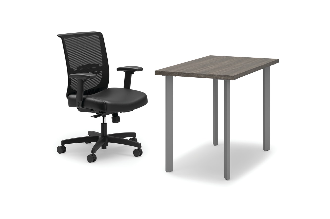 Coze desk with Convergence chair
