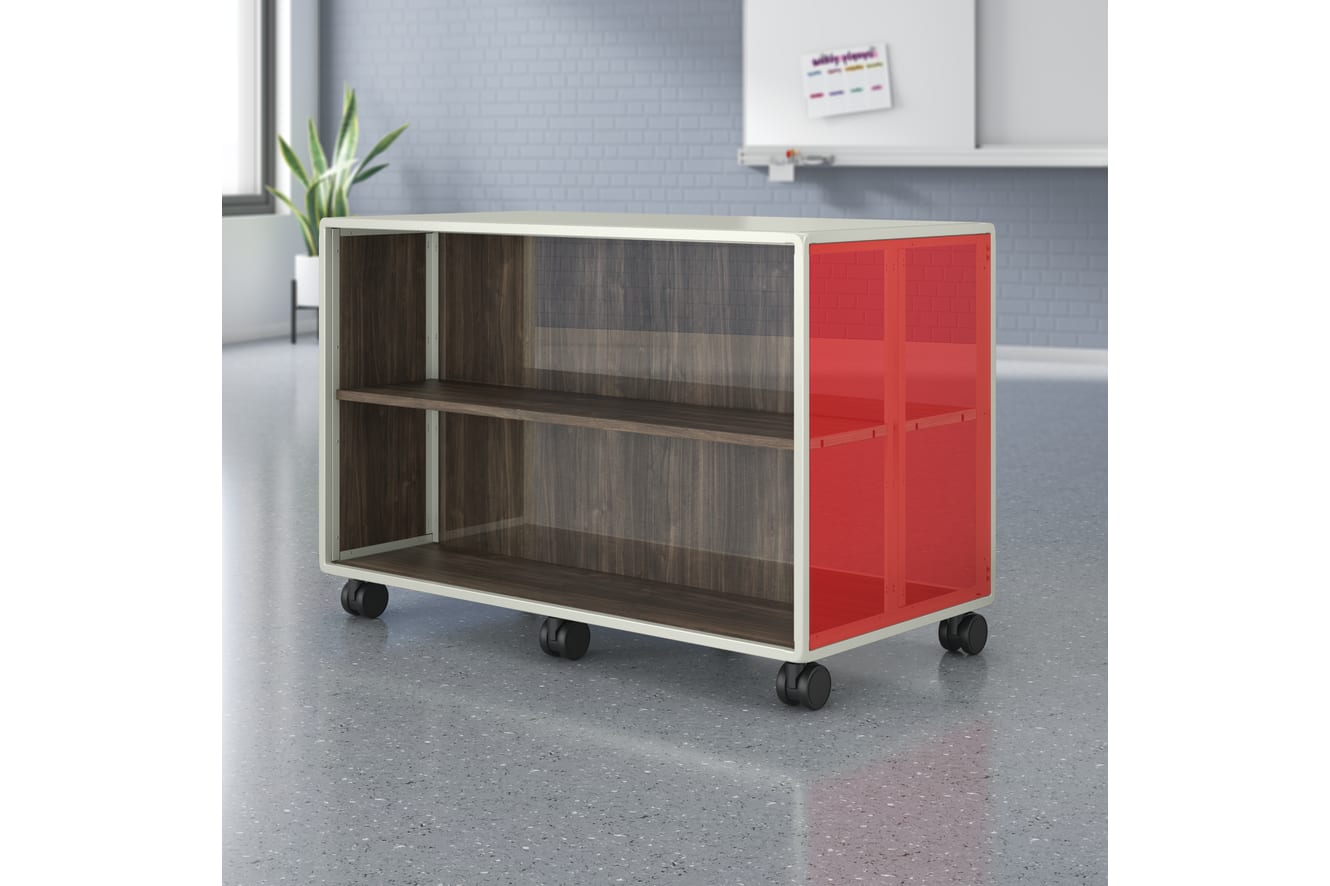 Class-ifi double-sided 2-shelf bookcase