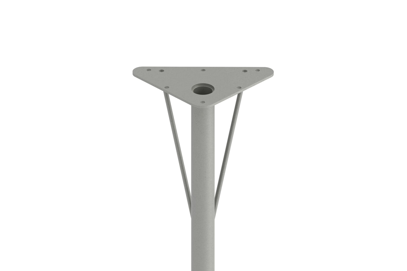Student height-adjustable desk with casters