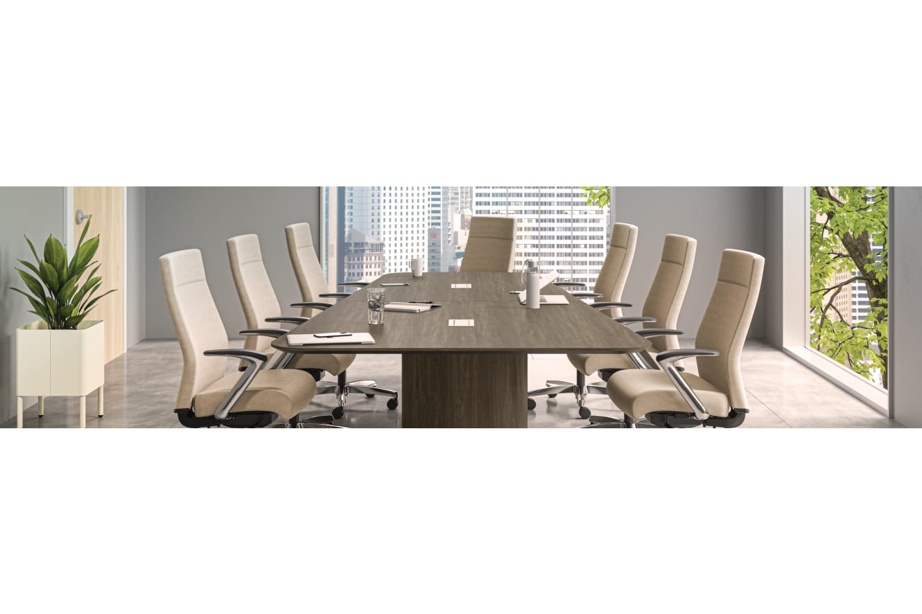 Preside Conference Table with Ignition 2.0 Task Seating.