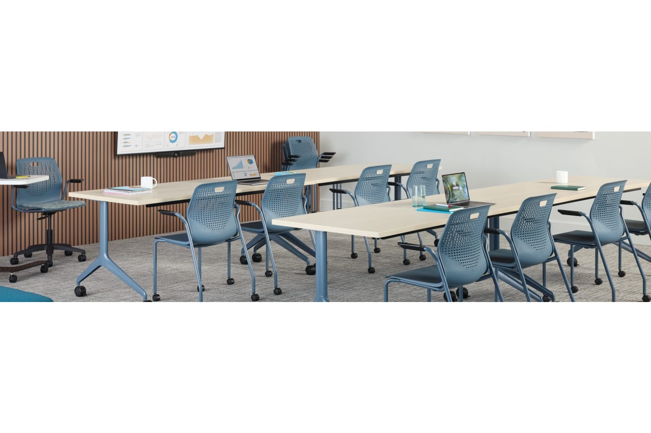 Etch Chairs with Motivate Tables