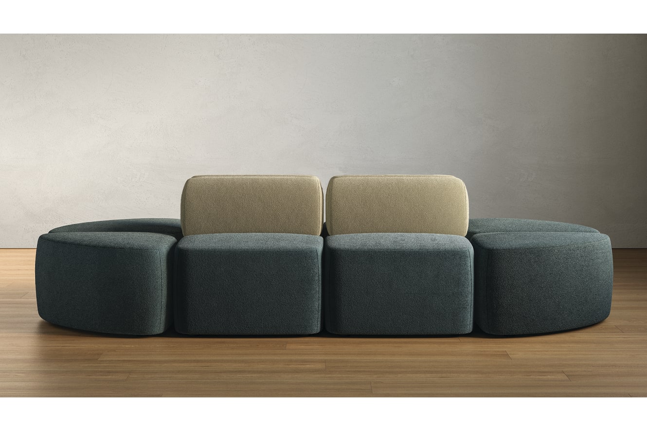 HON SoCo Lounge Seating in Moody Moss fabric from HBF Textiles