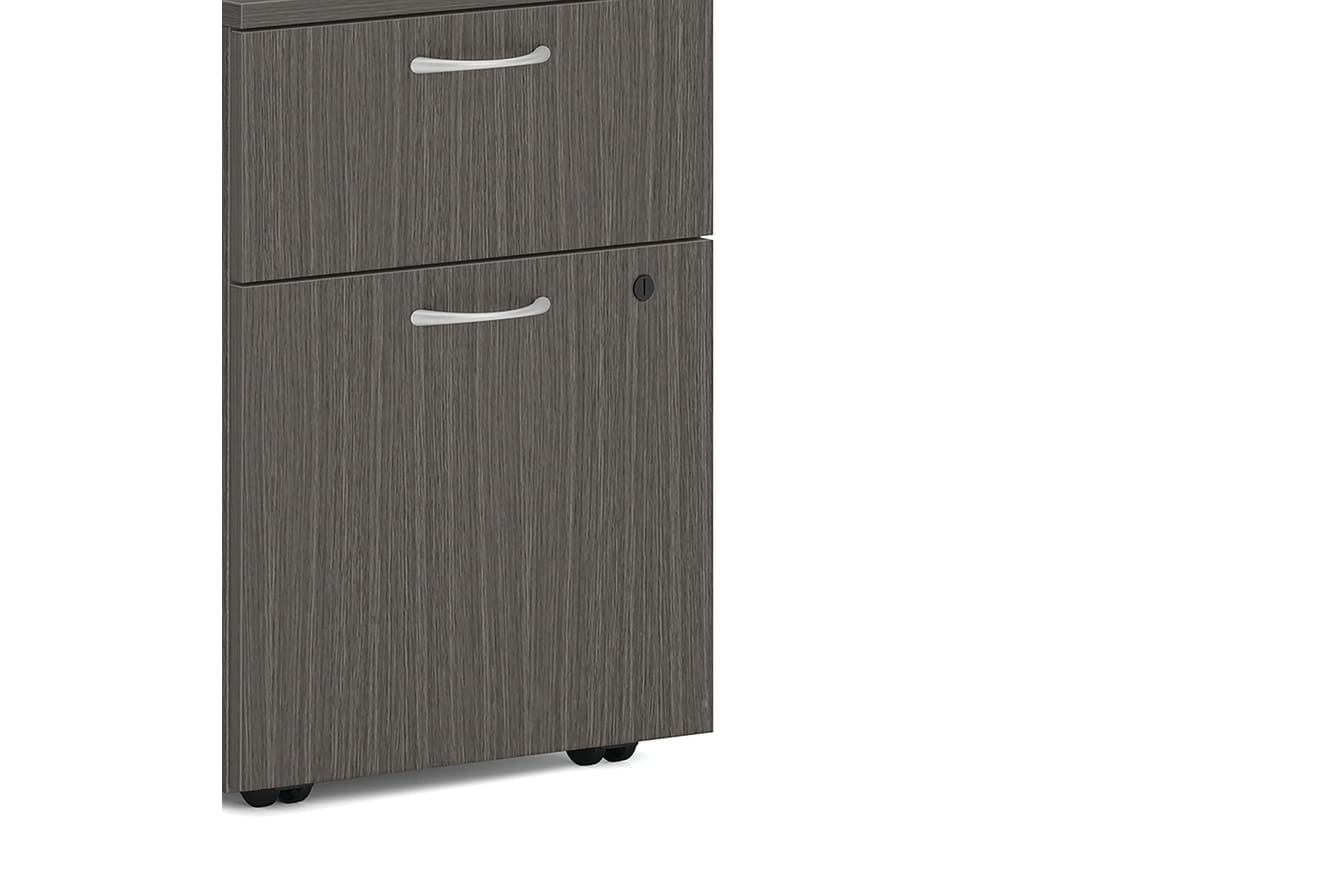 Mod Mobile Pedestal in Slate Teak