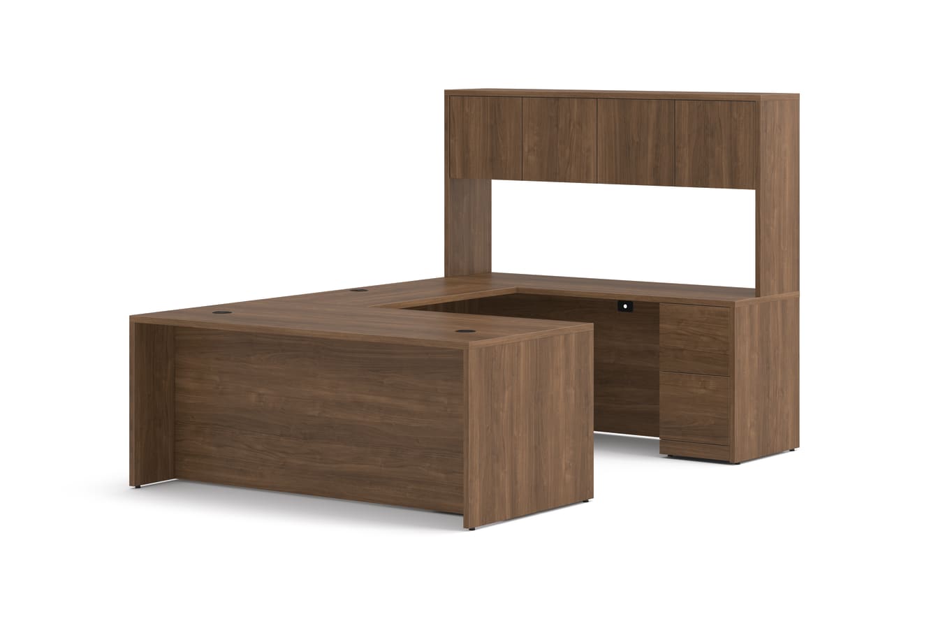 10500 Series U Desk in  Pinnacle Laminate.