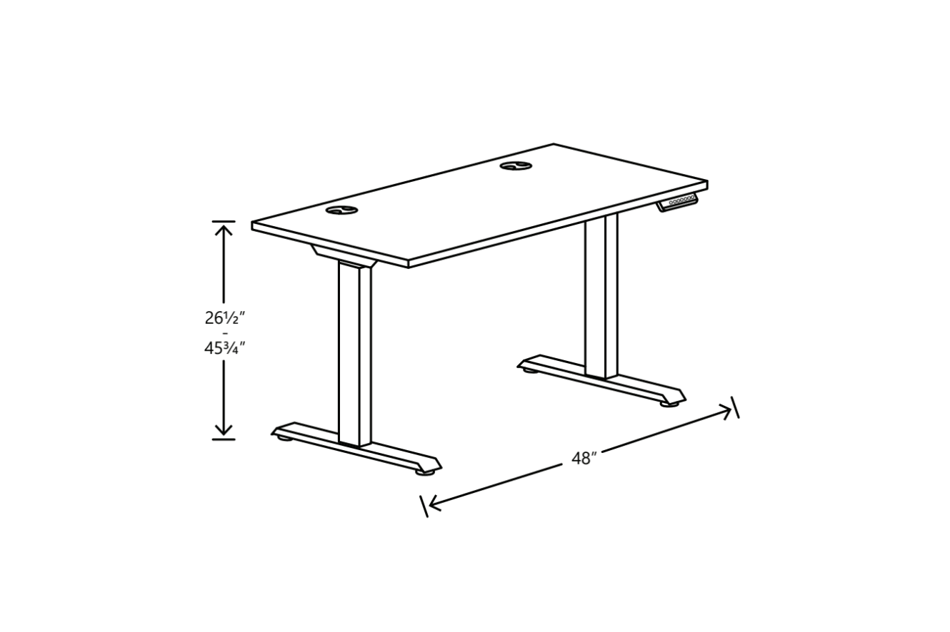 Coordinate Height Adjustable Table with Coze Laminate