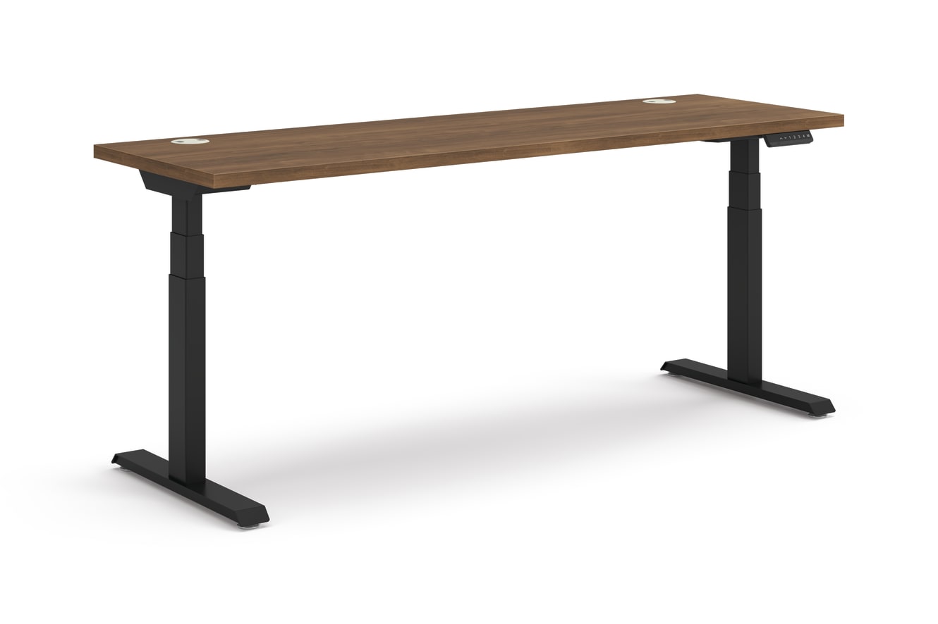 Coordinate Height Adjustable Table in Pinnacle Top and Black Base