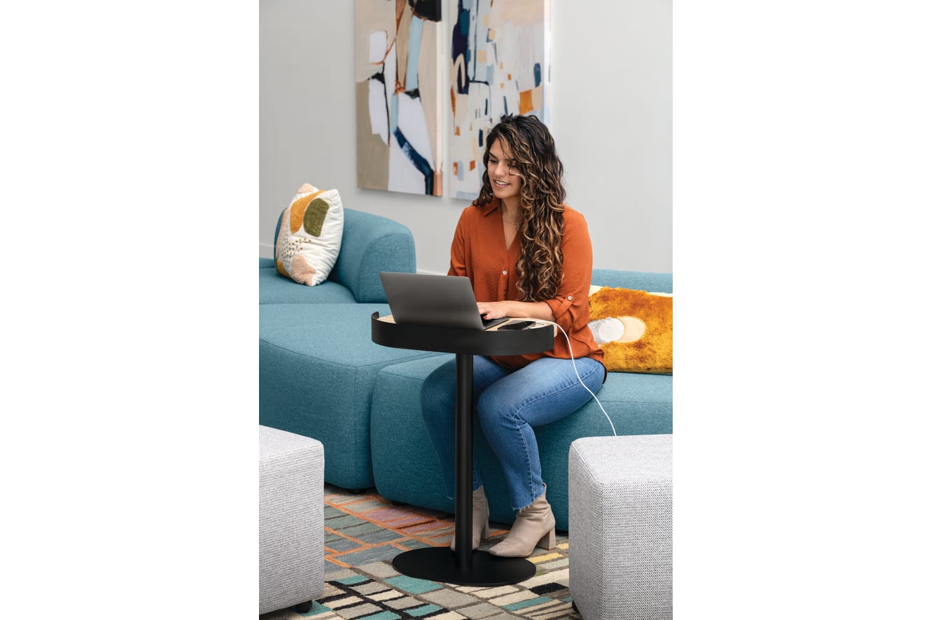 SoCo with Sculpt table and Flock seating