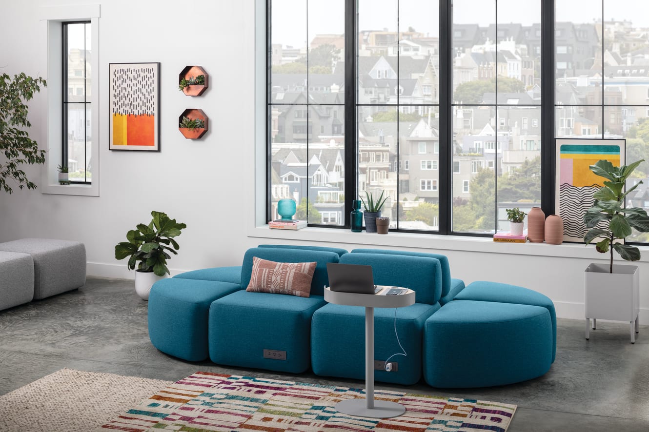 SoCo with Sculpt table and planter