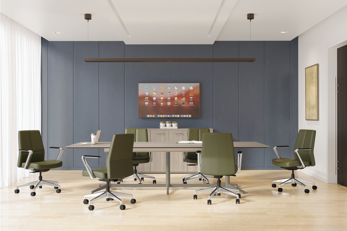 Cofi managerial back chairs with Preside table.