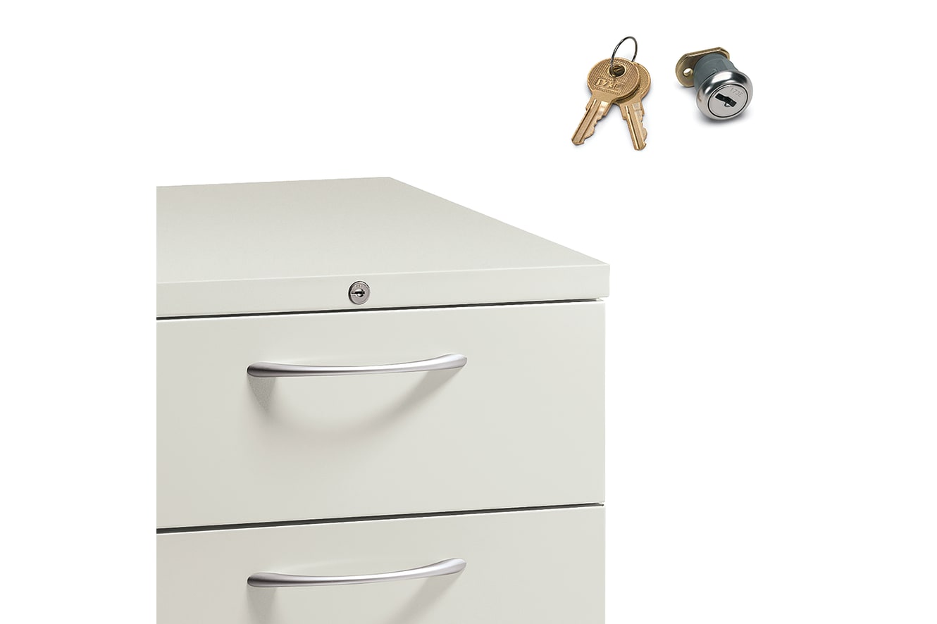 Flagship mobile pedestal in Designer White