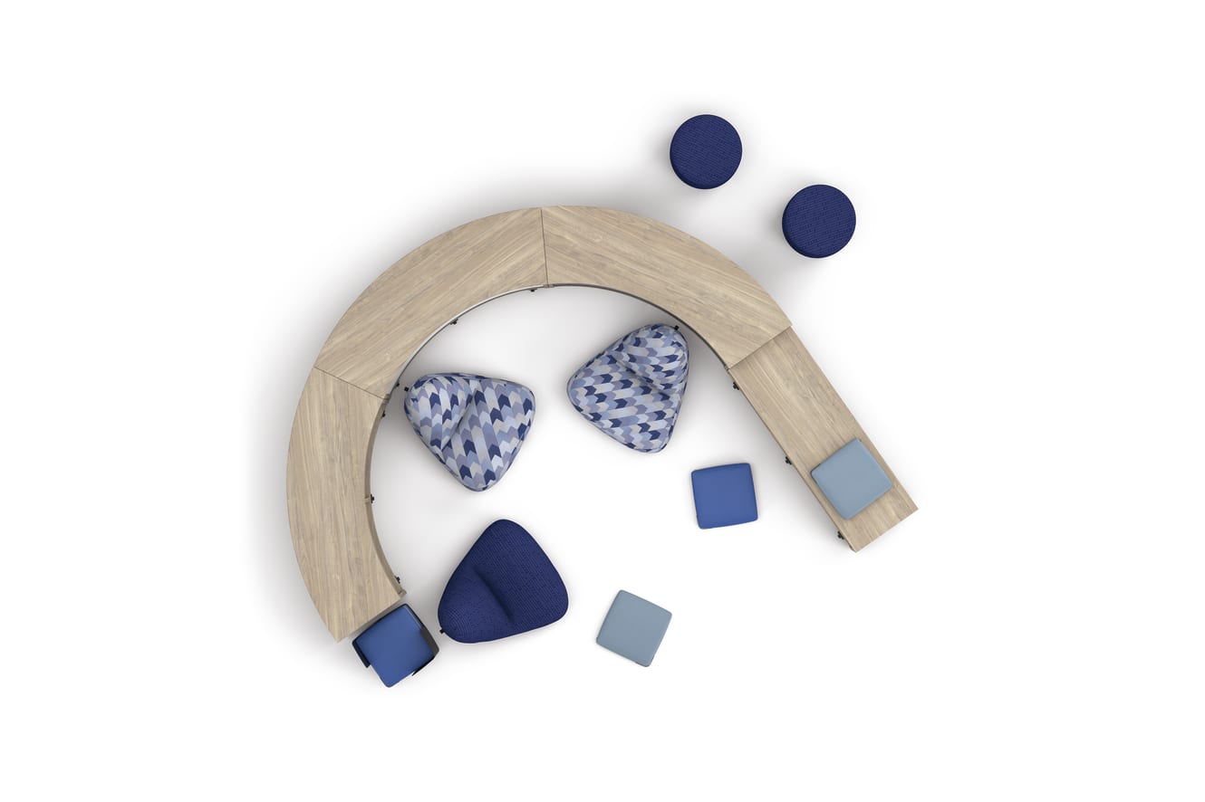 Storyline storage with Confetti seating and Flock minis.