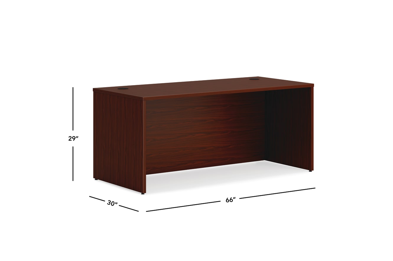 Mod desk shell in LTM1 Traditional Mahogany