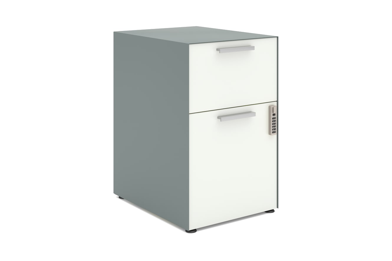 Fuse pedestal with 2-drawers and digilock.