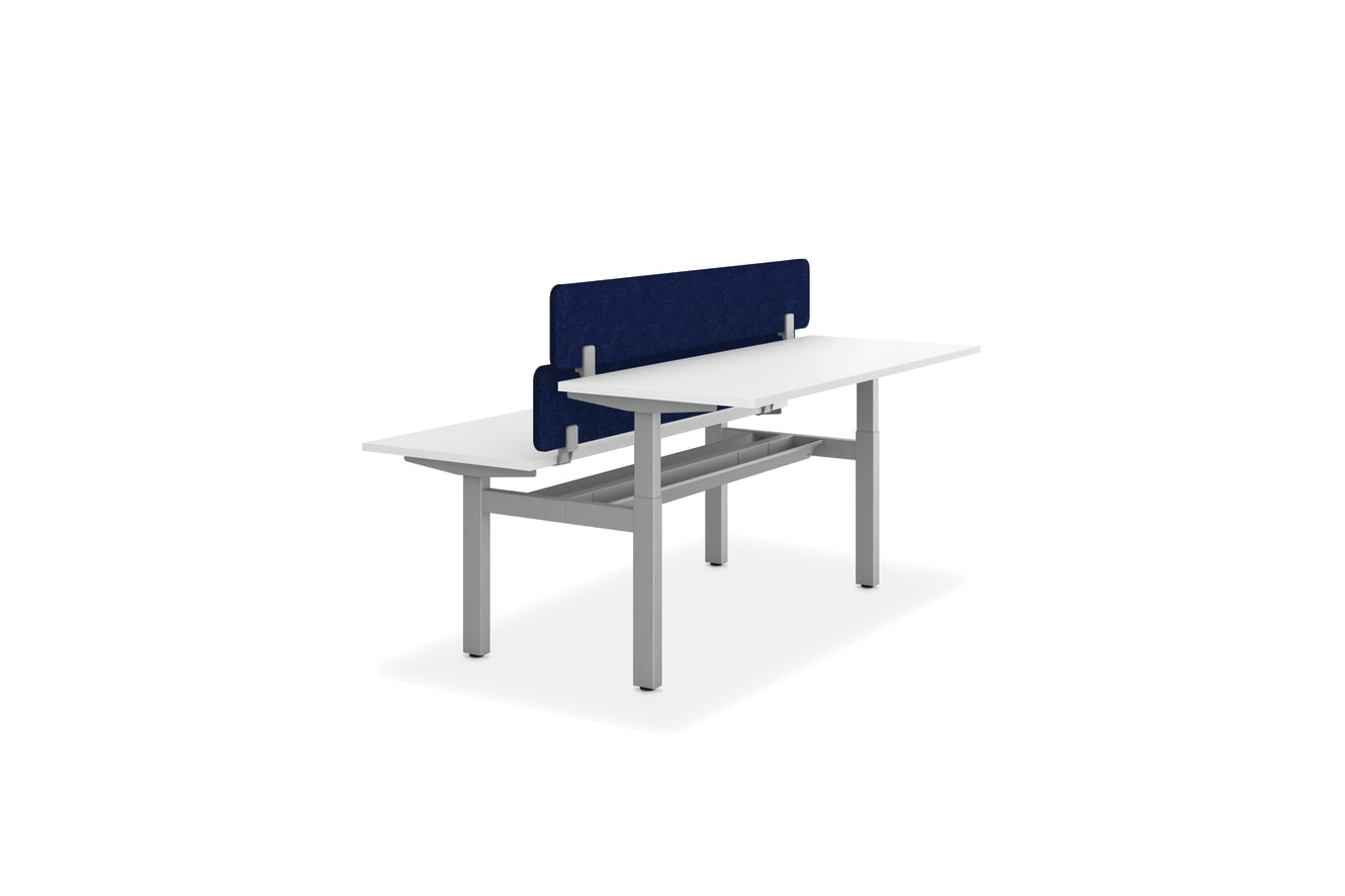 PET Empower Universal Screens shown with height-adjustable Empower benching