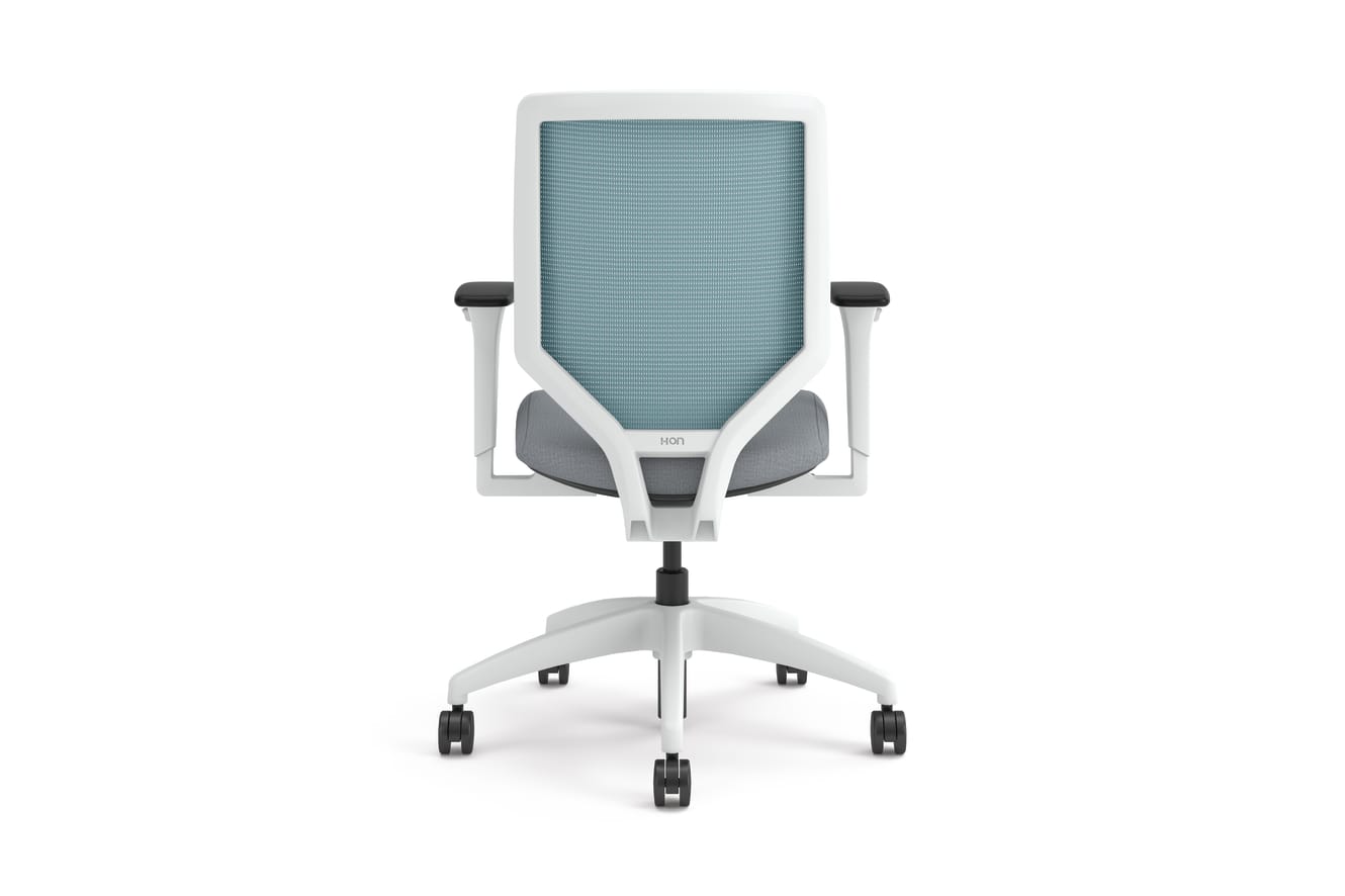Solve Mesh Back Task Chair with White Frame