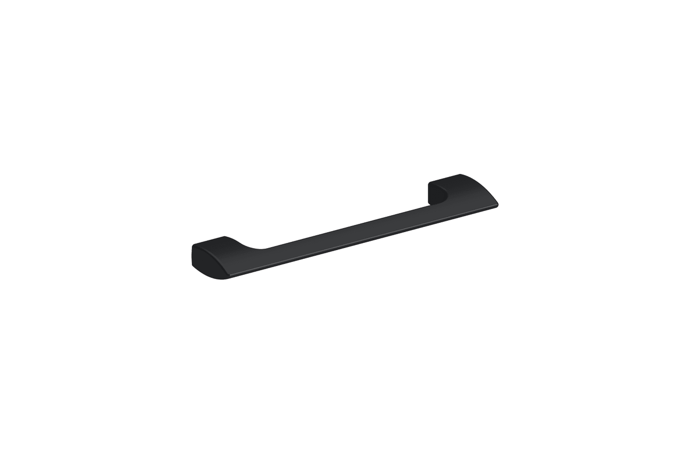 HON desks triangle bar pull in solar black.
