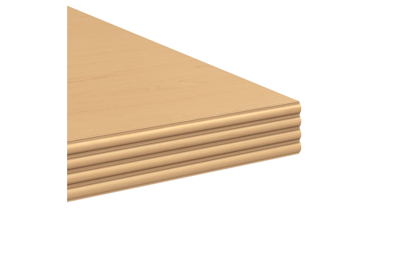 HON desks beaded edge in Natural Maple.