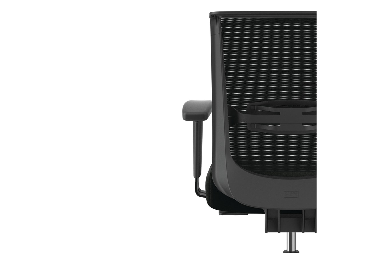 Convergence mesh task chair in Black vinyl