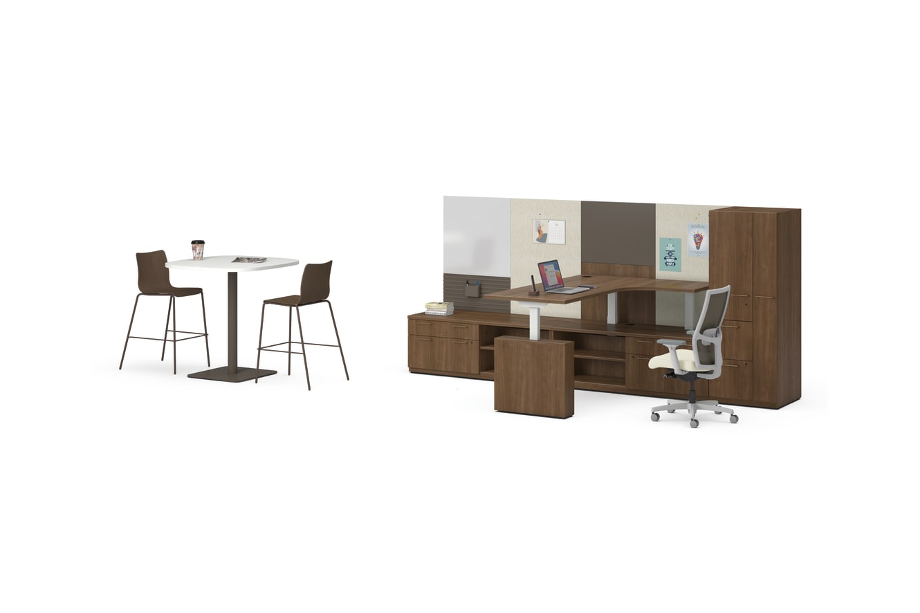 Concinnity Desking with Ignition and Ruck Seating, and Workwall Tiles.