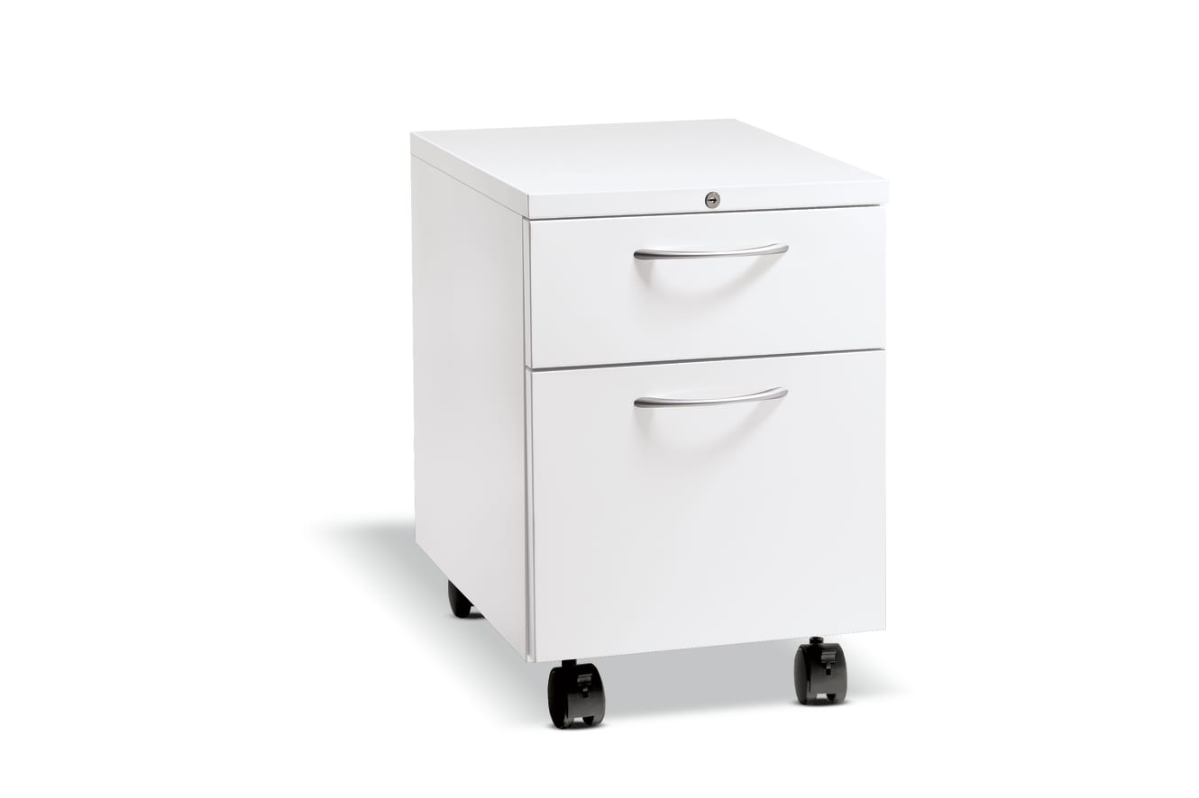 Flagship mobile pedestal in Designer White