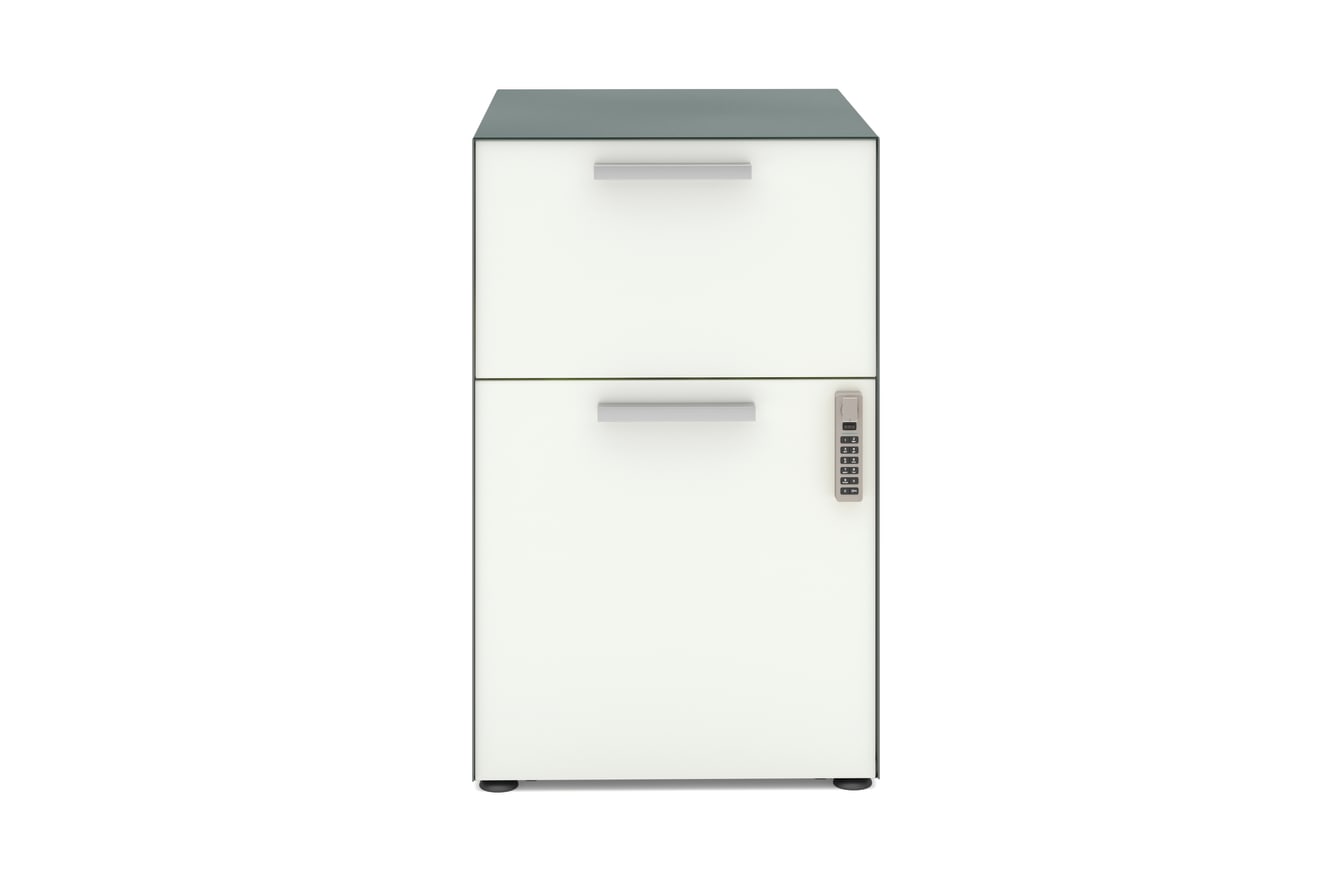 Fuse pedestal with 2-drawers and digilock.