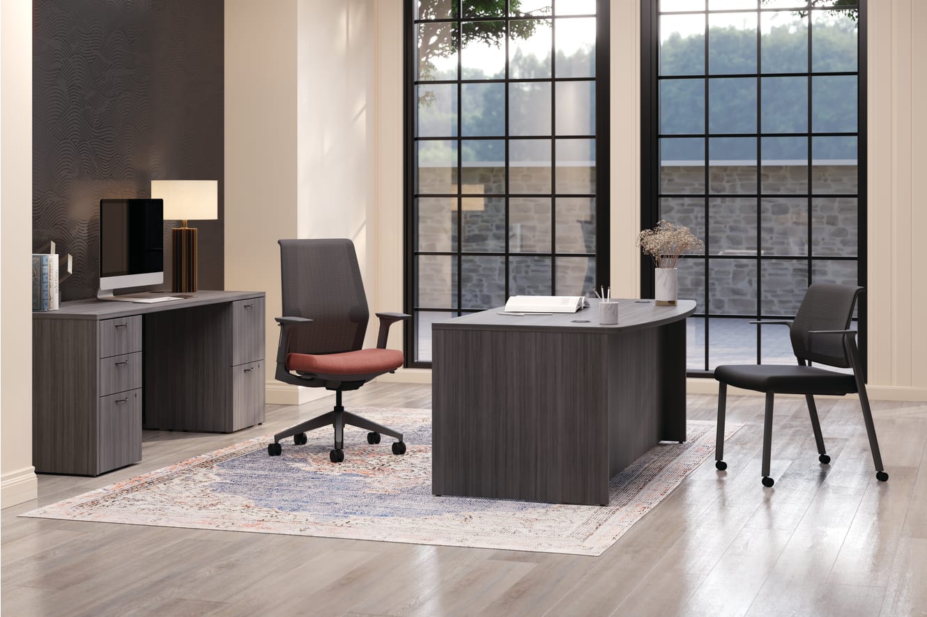 Mod desk with Cipher Seating