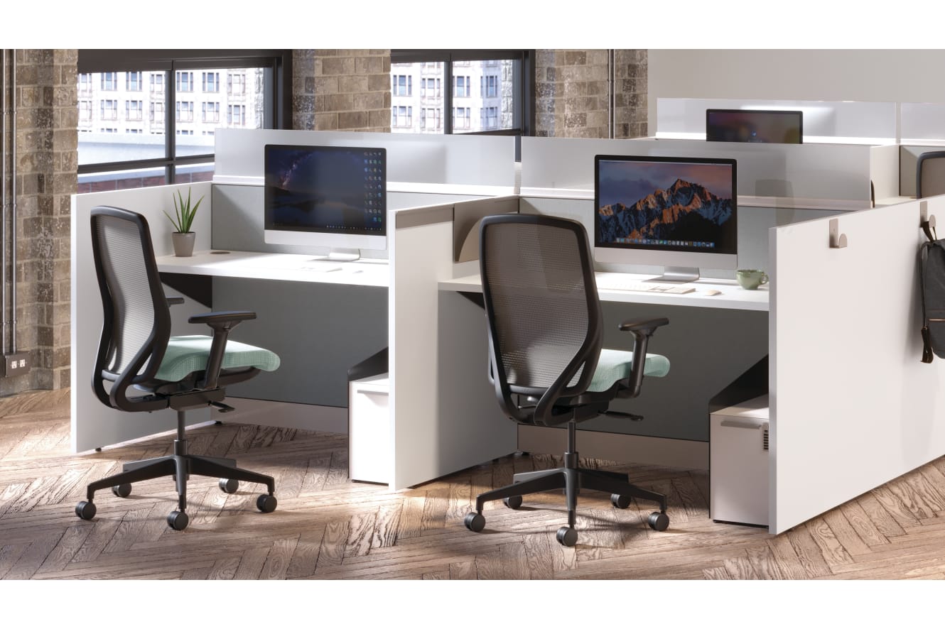 Nucleus Seating with Gallery Panels and Fuse Storage