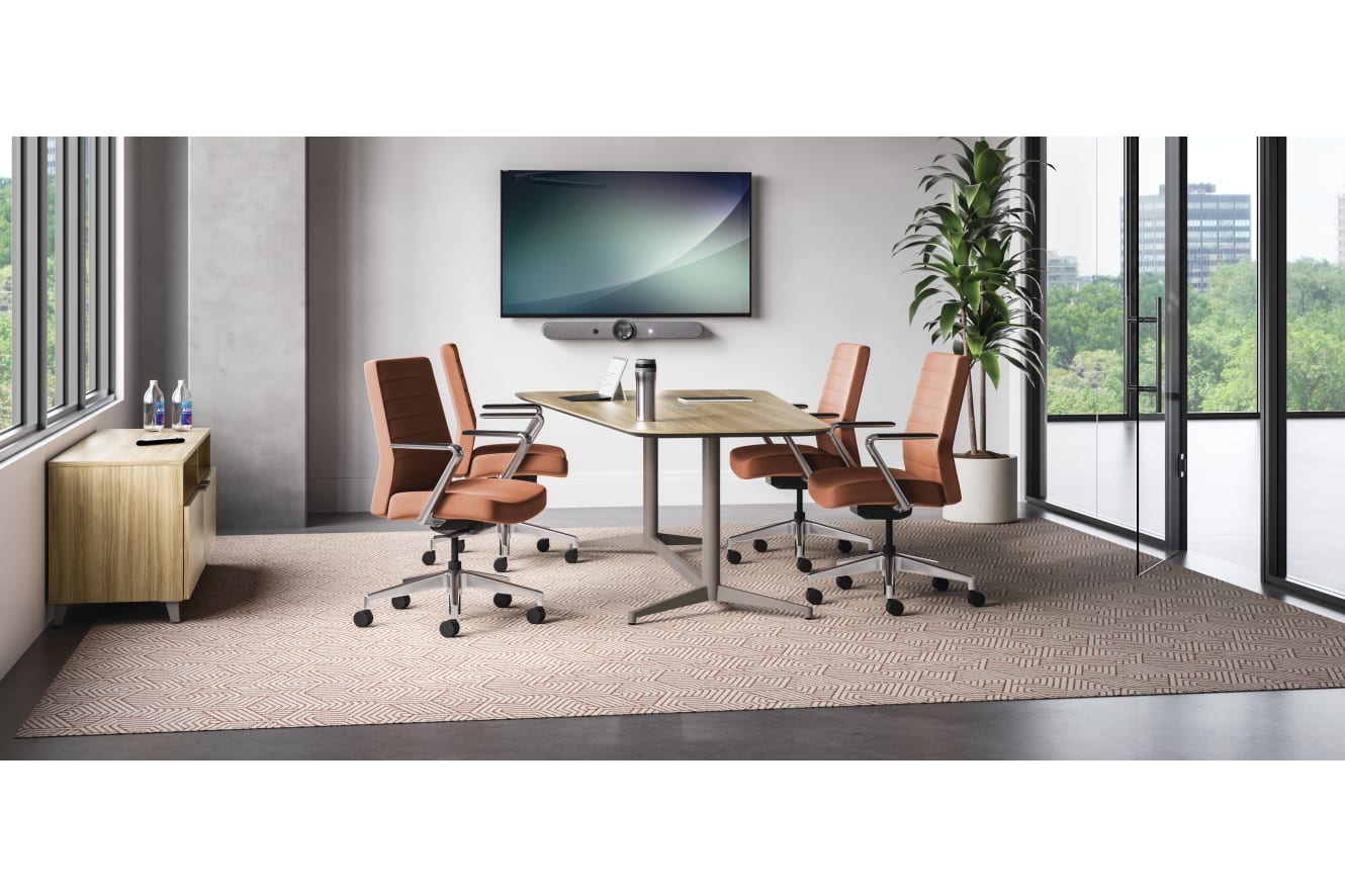 Preside Conference Table with Cofi Exectuive Chairs.