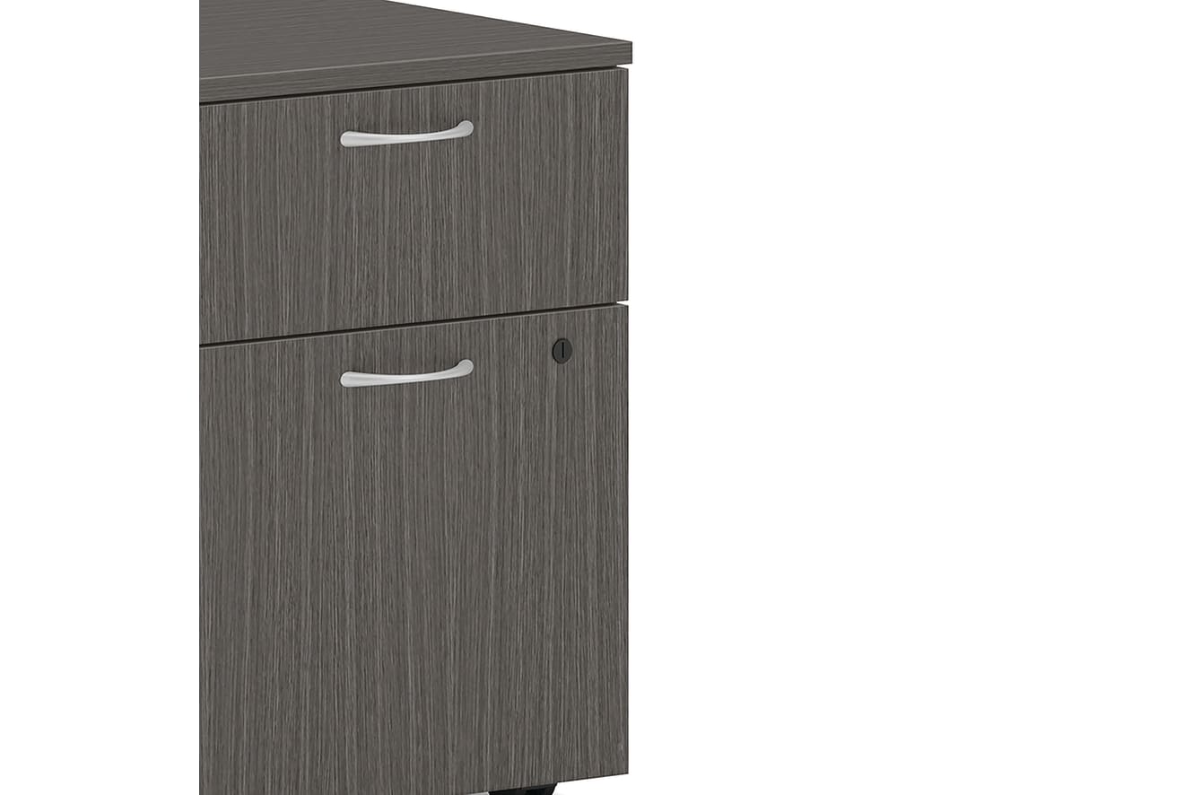 Mod Mobile Pedestal in Slate Teak