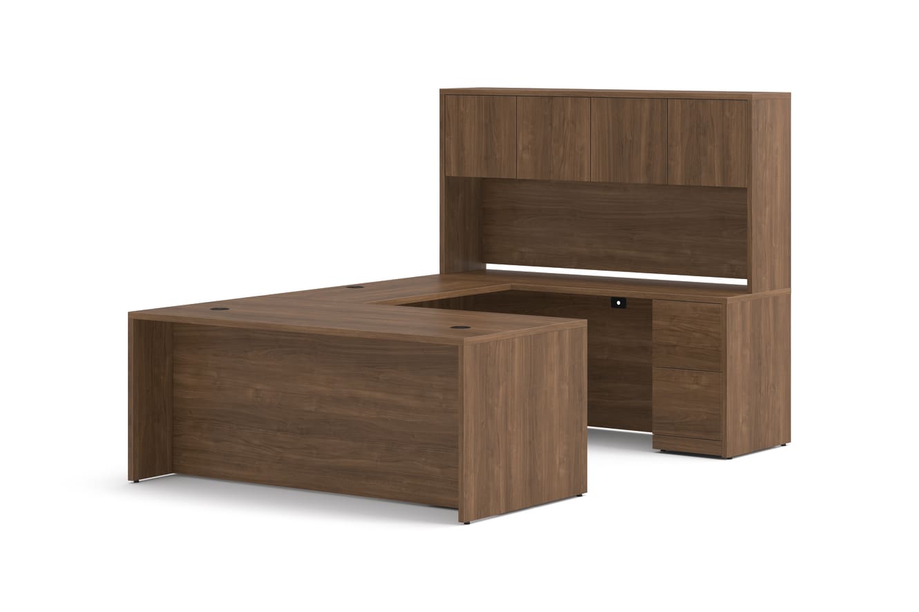 10500 Series U Desk in  Pinnacle Laminate.