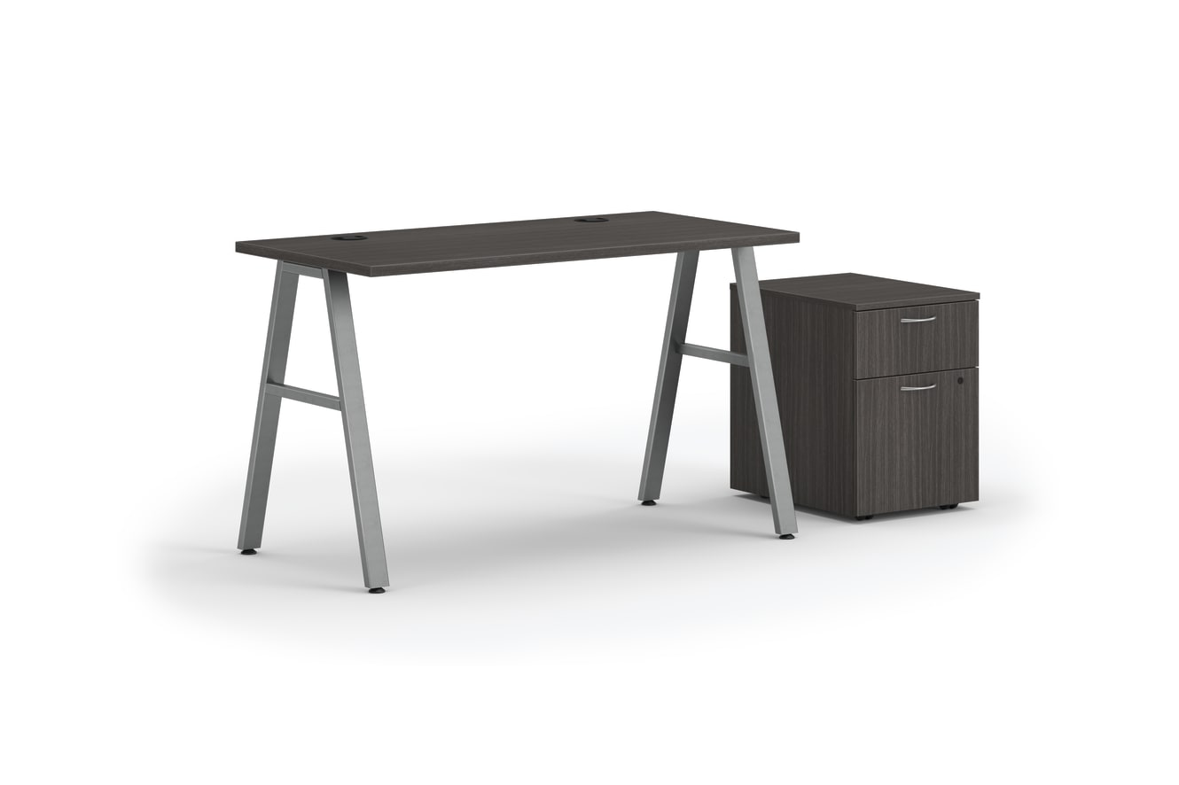 HON Mod A-Leg Desk with Storage
